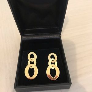 Roberto Coin 18K yellow gold triple circle earring